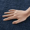 Splendor - 17" x 24" Tufted Reversible Bath Rug - Navy - Madison Park Signature - Bath Rugs & Mats - Elite Enclave Home