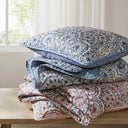 Valerie - King Boho Floral Reversible Quilt - Pink - Super Listing - Quilts & Shams - Elite Enclave Home