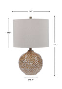 Lagos - Rustic Table Lamp - Light Brown