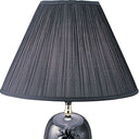 Bedside Table Lamp With Black Empire Shade - Black