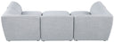 Miramar - 6 Piece Modular Sectional - Meridian Furniture - Stationary Sectionals - Elite Enclave Home