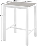 Nizuc - Outdoor Patio Square Bar Table - Meridian Furniture - Bar Tables- Elite Enclave Home