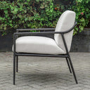 Thayer - Outdoor Upholstered Lounge Chair - Bronze / White - Uttermost - Lounge Chairs - Elite Enclave Home