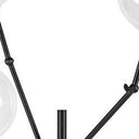 Tri Globe Contemporary Metal Floor Lamp - Black - HomeRoots - Floor Lamps - Elite Enclave Home