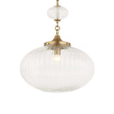 Bellaire - 1 Light Glass Shade Pendant - Gold - Uttermost - Pendant Lighting- Elite Enclave Home