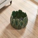 Petal Pinch - Indoor - Outdoor Bowl - Green - Uttermost - Plates & Bowls - Elite Enclave Home