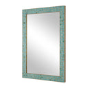 Coralie - Tile Mirror - Blue / Gold / Green