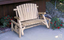 59" Solid Wood Adirondack Chair - Natural