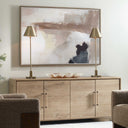 Bluster - Framed Abstract Canvas - Blue / Brown / Gray / Orange / Purple / White / Yellow - Uttermost - Canvas Art - Elite Enclave Home