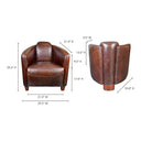 Salzburg - Club Chair - Brown - Moe's Home Collection - Club Chairs - Elite Enclave Home