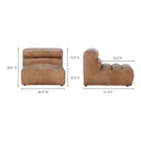 Ramsay - Leather Slipper Chair - Tan - Moe's Home Collection - Armless Chairs - Elite Enclave Home