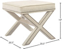 Nixon - Bench Ottoman - Meridian Furniture - Bench Ottomans - Elite Enclave Home