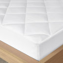 Quiet Nights - Queen Waterproof Diamond Quilting Down Alternative Mattress Pad - White