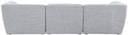 Miramar - 3 Seat Modular Sofa - Meridian Furniture - Stationary Sectionals - Elite Enclave Home