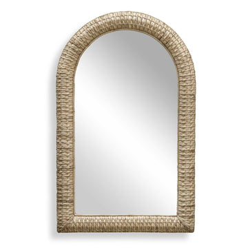 Twisted - Seagrass Arch Mirror - Woodtone