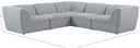 Miramar - 5 Piece Modular Sectional - Meridian Furniture - Stationary Sectionals - Elite Enclave Home