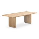 Round Off - Small Oak Dining Table - Light Brown - Moe's Home Collection - Dining Tables - Elite Enclave Home