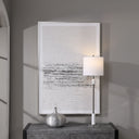 Stardust - Hand Painted Modern Art - Pearl Silver