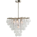 Goccia - 6 Light Tear Drop Glass Pendant - White