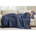 Windom - King All Season Hypoallergenic Blanket With 3M Scotchgard - Navy