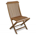 24" Solid Wood Indoor Outdoor Deck Chair - Brown