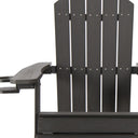 Heavy Duty Plastic Adirondack Chair - Black