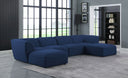 Miramar - 6 Piece Modular Sectional - Meridian Furniture - Stationary Sectionals - Elite Enclave Home