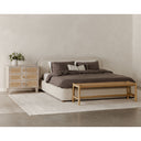 Colin - Queen Bed - Oatmeal - Moe's Home Collection - Upholstered Beds - Elite Enclave Home