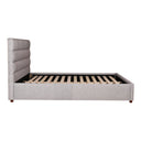 Takio - Queen Bed - Gray - Moe's Home Collection - Upholstered Beds - Elite Enclave Home