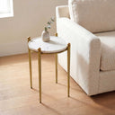 Nahunta - Accent Table - Antique Brass