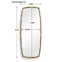 Adair - Tall Mirror - Antique Brass / Gold