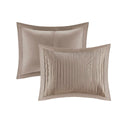 Trinity - California King Piece Comforter (Set of 7) - Taupe