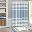 Spa Waffle - 72" Shower Curtain With 3M Treatment - Blue - Madison Park - Shower Curtains - Elite Enclave Home