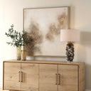 Up In Smoke - Framed Modern Art - Black / Brown / White / Woodtone - Uttermost - Canvas Art - Elite Enclave Home