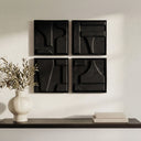 Alva - Wall Sculpture (Set of 4) - Black - Moe's Home Collection - Wall Decor - Elite Enclave Home