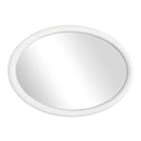Bali - Ribbed Oval Mirror - White