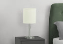 Metal Candlestick USB Table Lamps With Ivory Drum Shade (Set of 2) - Silver - HomeRoots - Lamp Sets - Elite Enclave Home