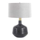 Flanagan - Mottled Gloss Table Lamp - Black - Uttermost - Table Lamps- Elite Enclave Home