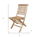 Solid Wood Outdoor Dining Chair - Natural