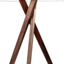 Tripod Leg Table Lamp - Walnut Wood