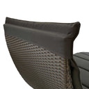 65" Faux Wicker Cushions Chaise Lounge - Dark Gray