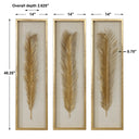 Palma - Leaf Shadow Box (Set of 3) - Gold