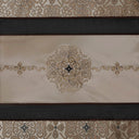 Donovan - Embroidered Shower Curtain - Black