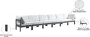 Nizuc - Outdoor Patio 6 Seat Modular Sofa With Gray Frame - Meridian Furniture - Stationary Sectionals- Elite Enclave Home