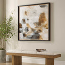Ancient Story - Framed Abstract Print - Black / Blue / Brass / Gold / Gray / Orange / White / Yellow - Uttermost - Framed Prints - Elite Enclave Home