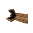 Burrow - Sleeper Sectional With Left Storage Chaise - Ginger - Moe's Home Collection - Sleeper Sectionals - Elite Enclave Home