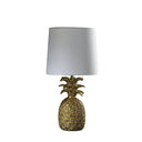 Bedside Table Lamp With White Empire Shade - Gold