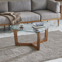 Walker - Triangle Coffee Table - Brown - Solid Wood