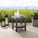 Plastic Outdoor Side Table - Chocolate