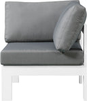 Meridian Nizuc Outdoor Patio Corner Chair – modular design with waterproof fabric cushions and aluminum frame